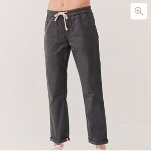 Pact Women's Cotton Twill Roll Up Pant in Storm Grey